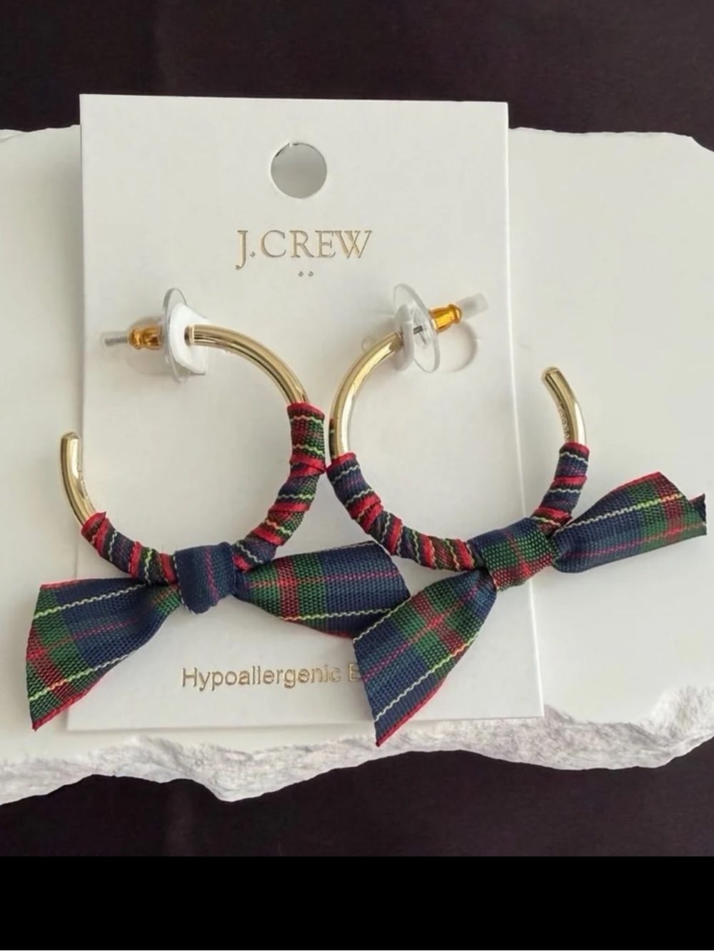 J. Crew Factory Ribbon Wrapped Hoops - Picture 2 of 10